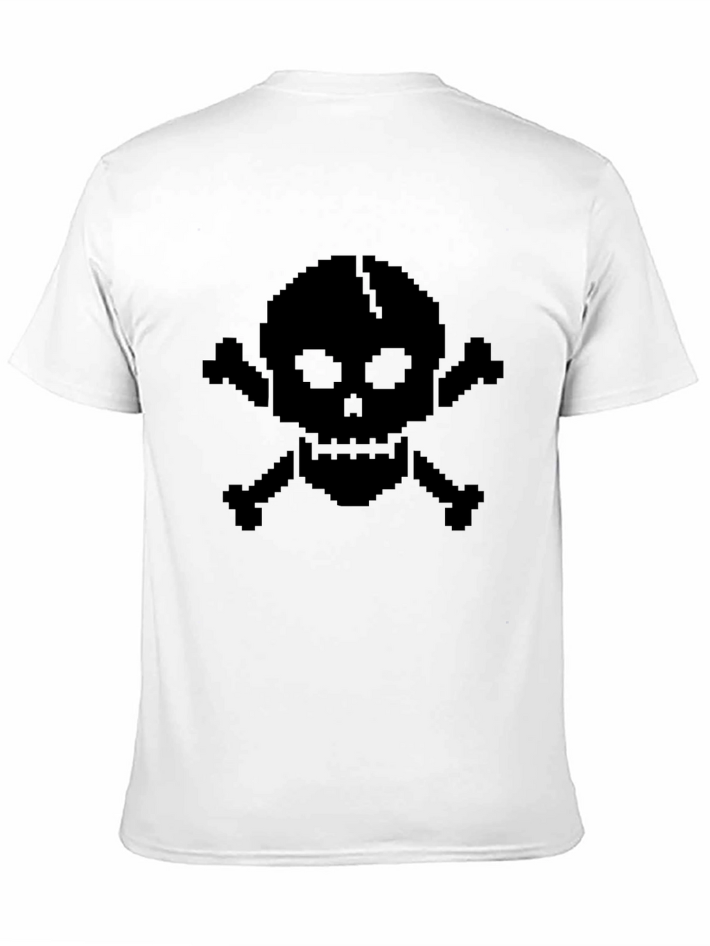 Pixel Skull T-Shirt - Classic Black Tee
