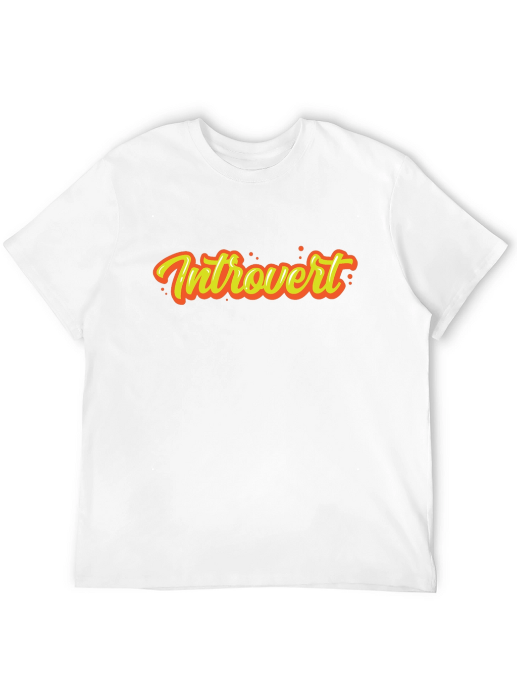 Introvert Graphic Tee - Black Short Sleeve
