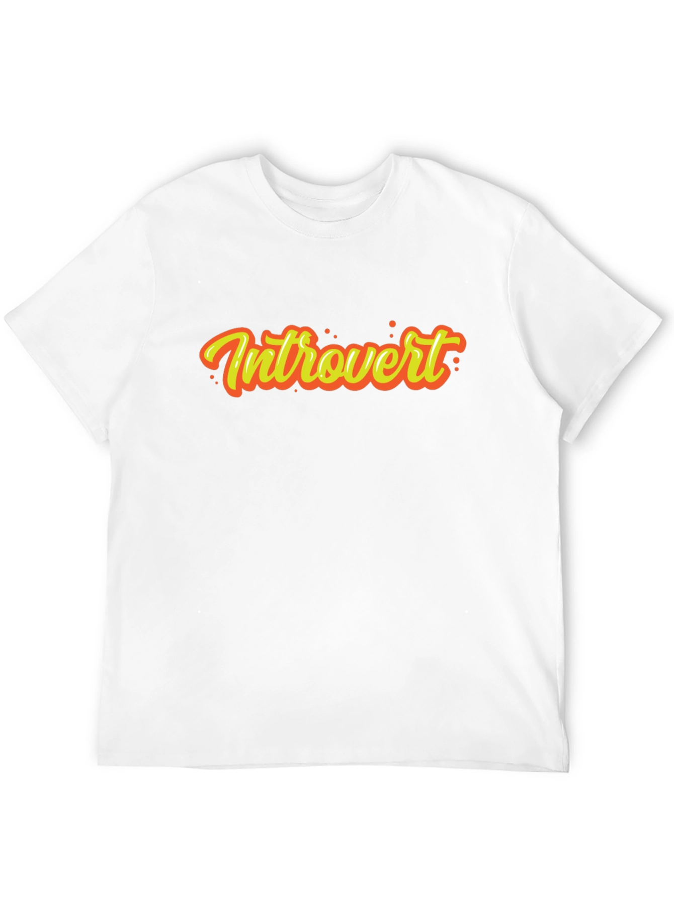 Introvert Graphic Tee - Black Short Sleeve