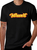 Introvert Graphic Tee - Black Short Sleeve