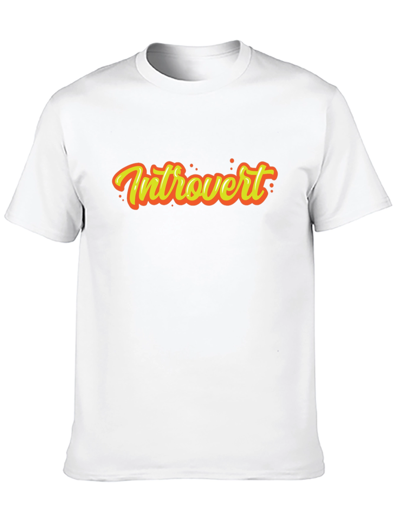 Introvert Graphic Tee - Black Short Sleeve