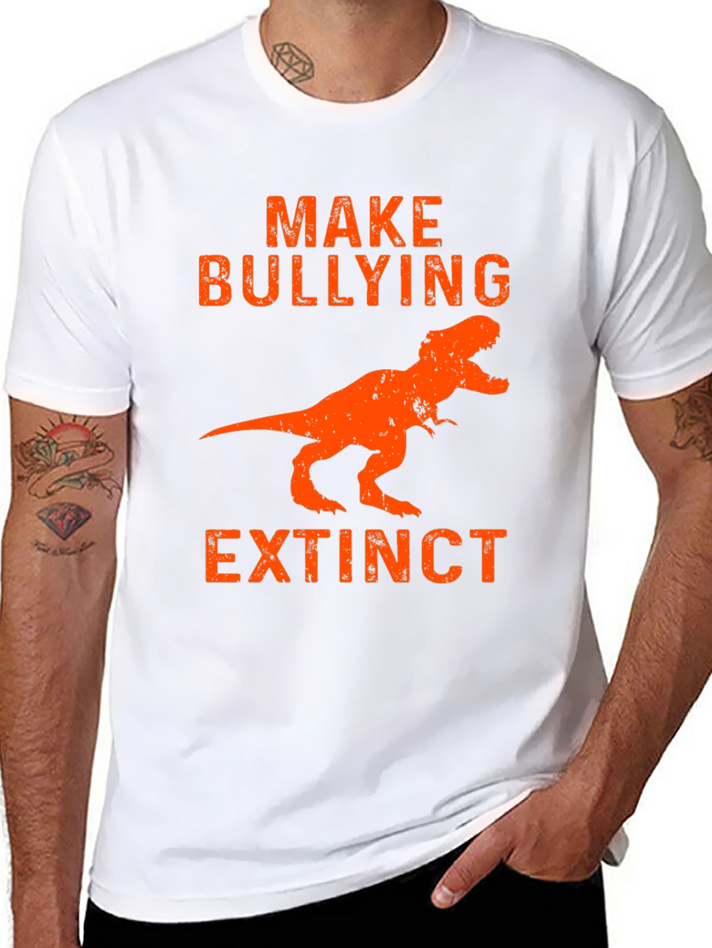 Make Bullying Extinct T-Rex Graphic Tee