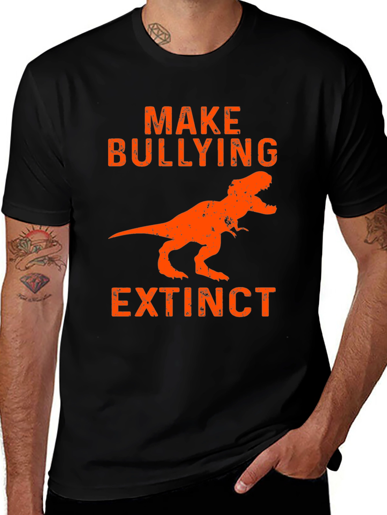 Make Bullying Extinct T-Rex Graphic Tee