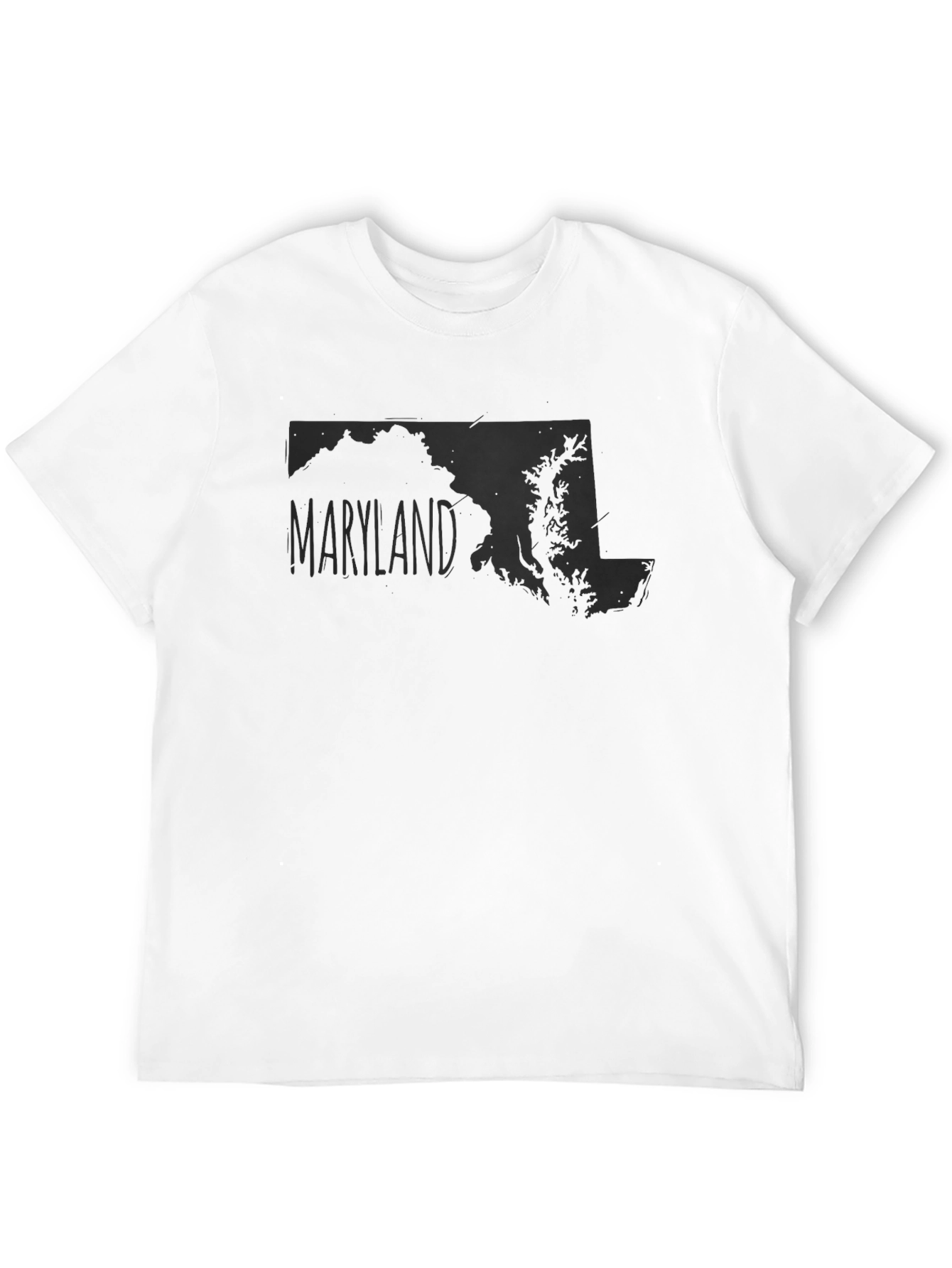 Maryland State Map Graphic T-Shirt