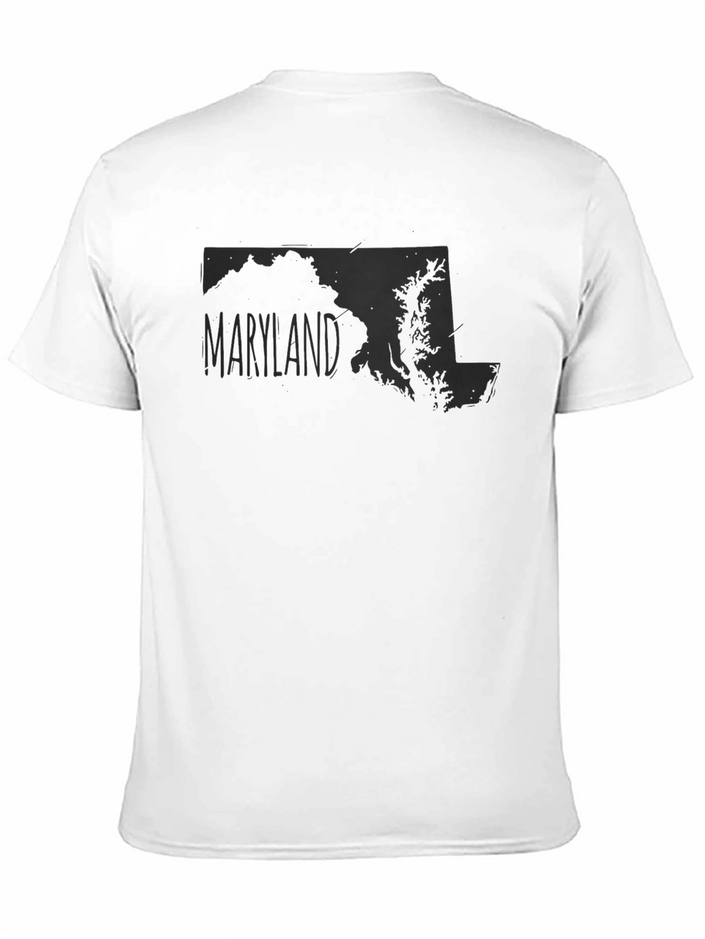 Maryland State Map Graphic T-Shirt