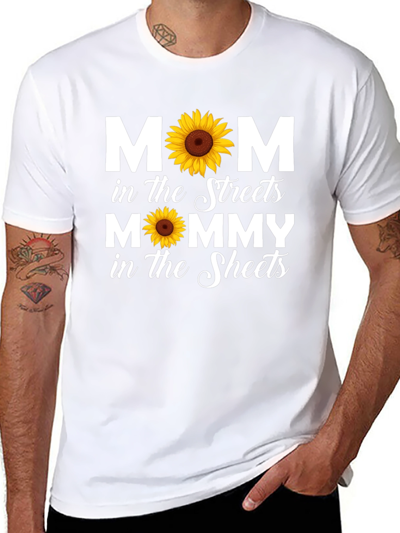 Mom Sunflower Graphic Tee