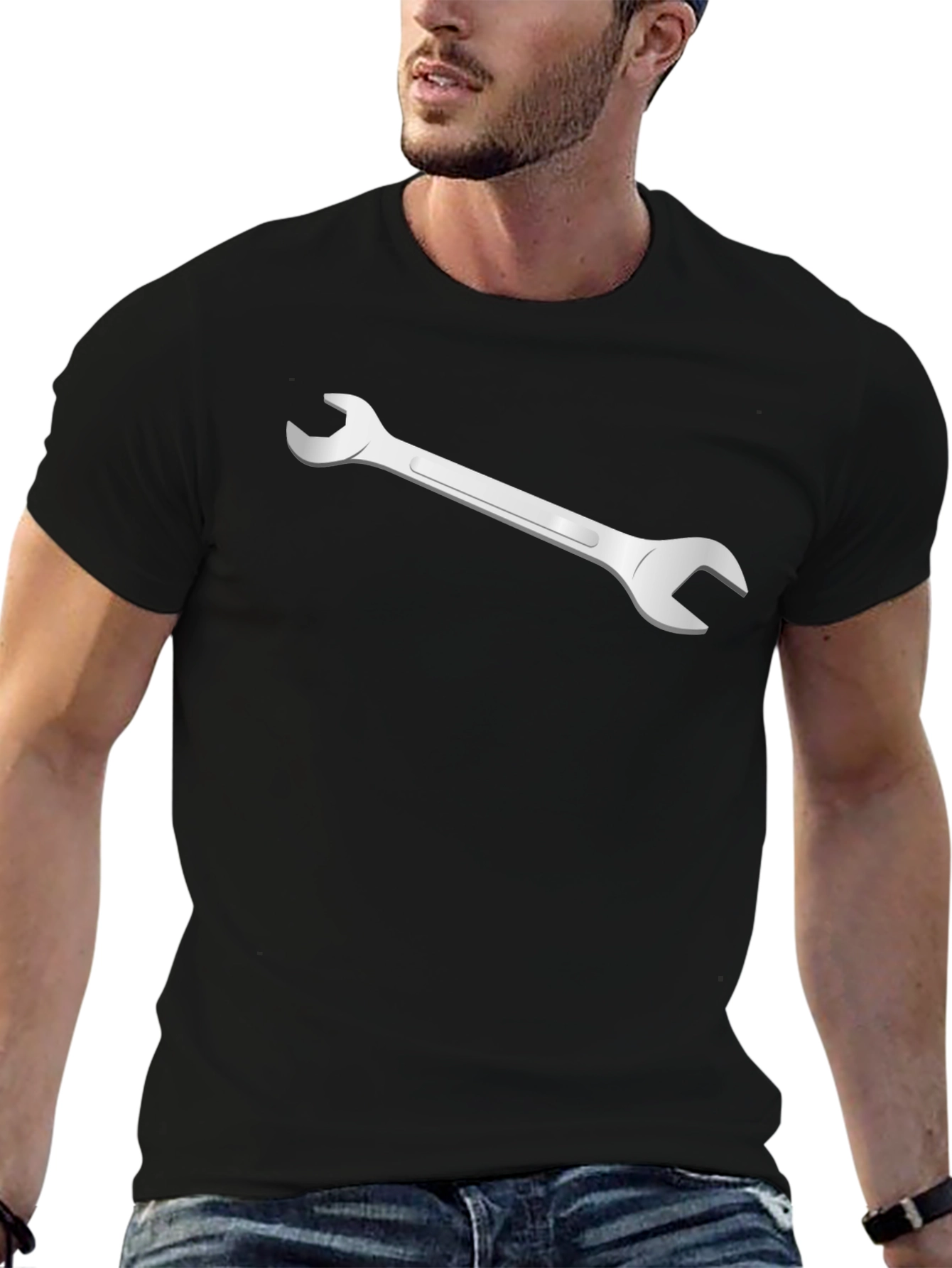 Wrench Graphic Black T-Shirt