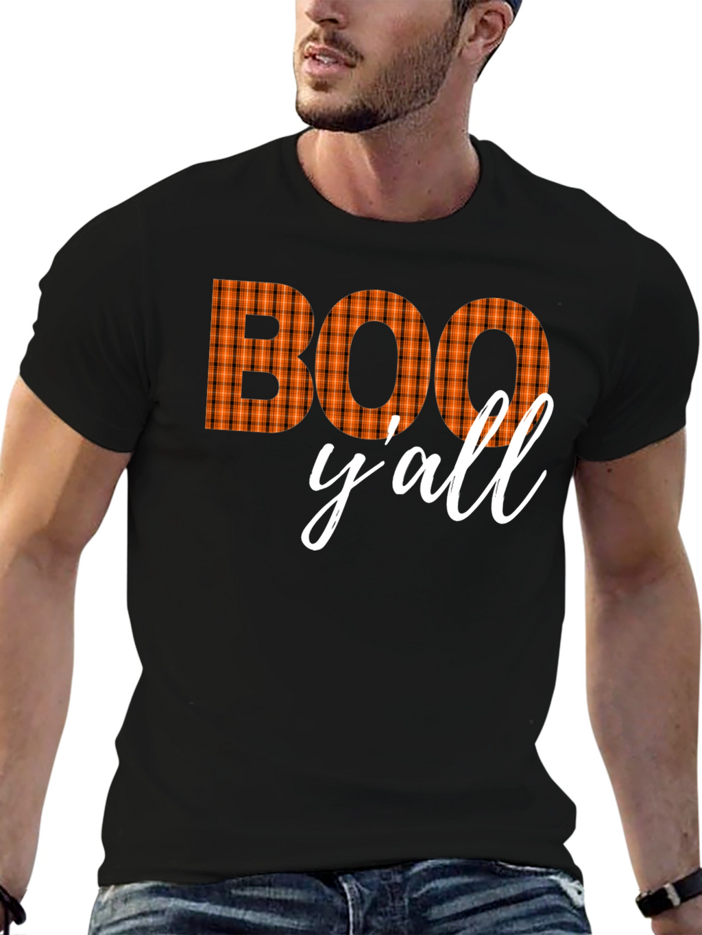 Boo Yall Halloween Graphic Tee - Spooky Season Shirt