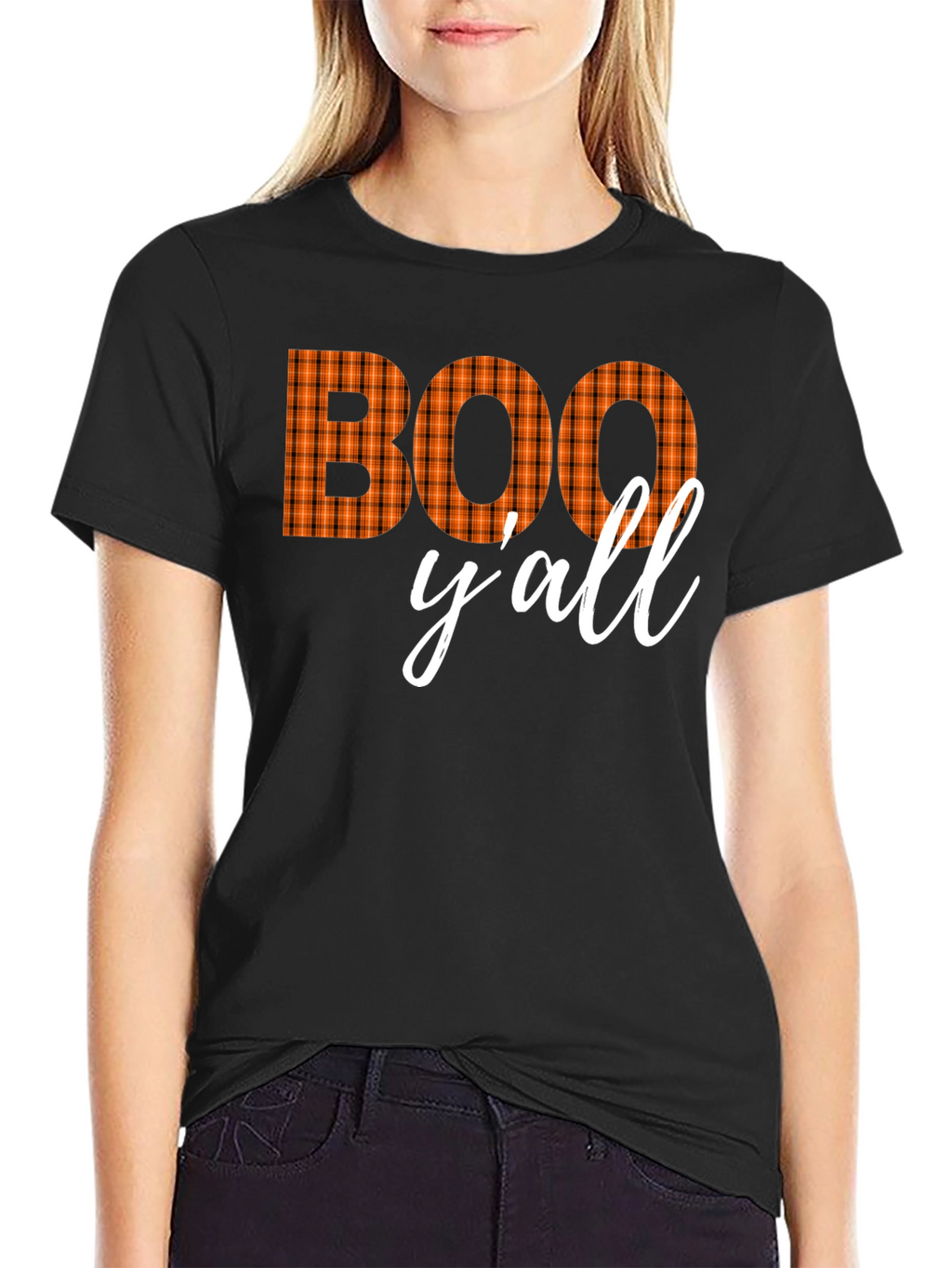 Boo Yall Halloween Graphic Tee - Spooky Season Shirt