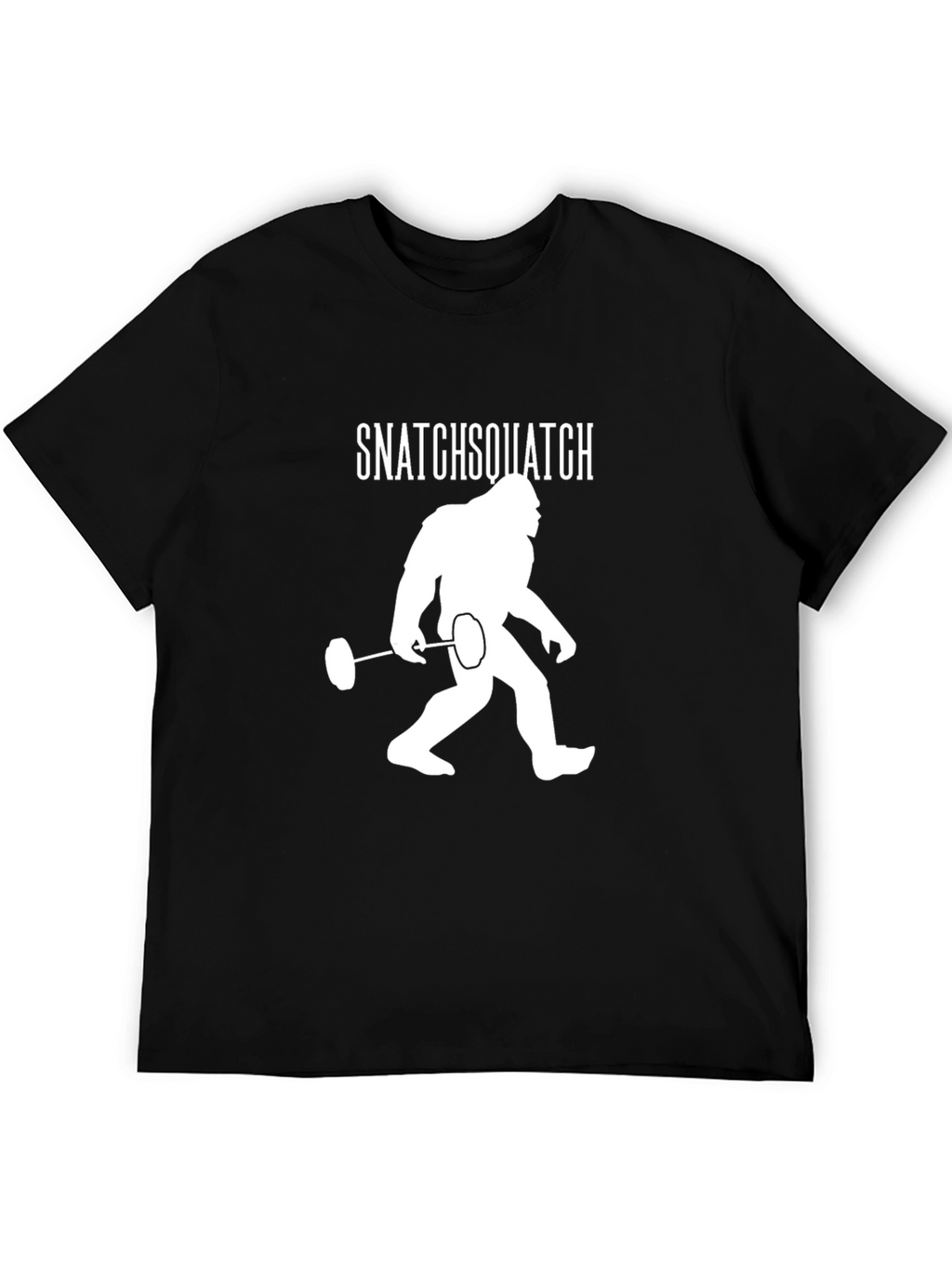 Snatchsquatch T-Shirt: Bigfoot Weightlifting Tee