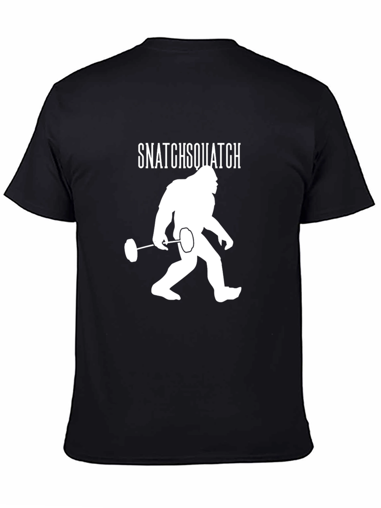 Snatchsquatch T-Shirt: Bigfoot Weightlifting Tee