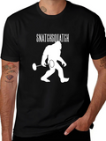 Snatchsquatch T-Shirt: Bigfoot Weightlifting Tee