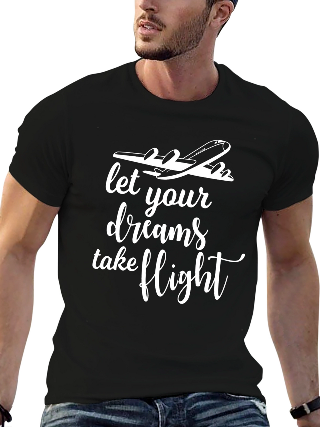 Let Your Dreams Take Flight Airplane T-Shirt