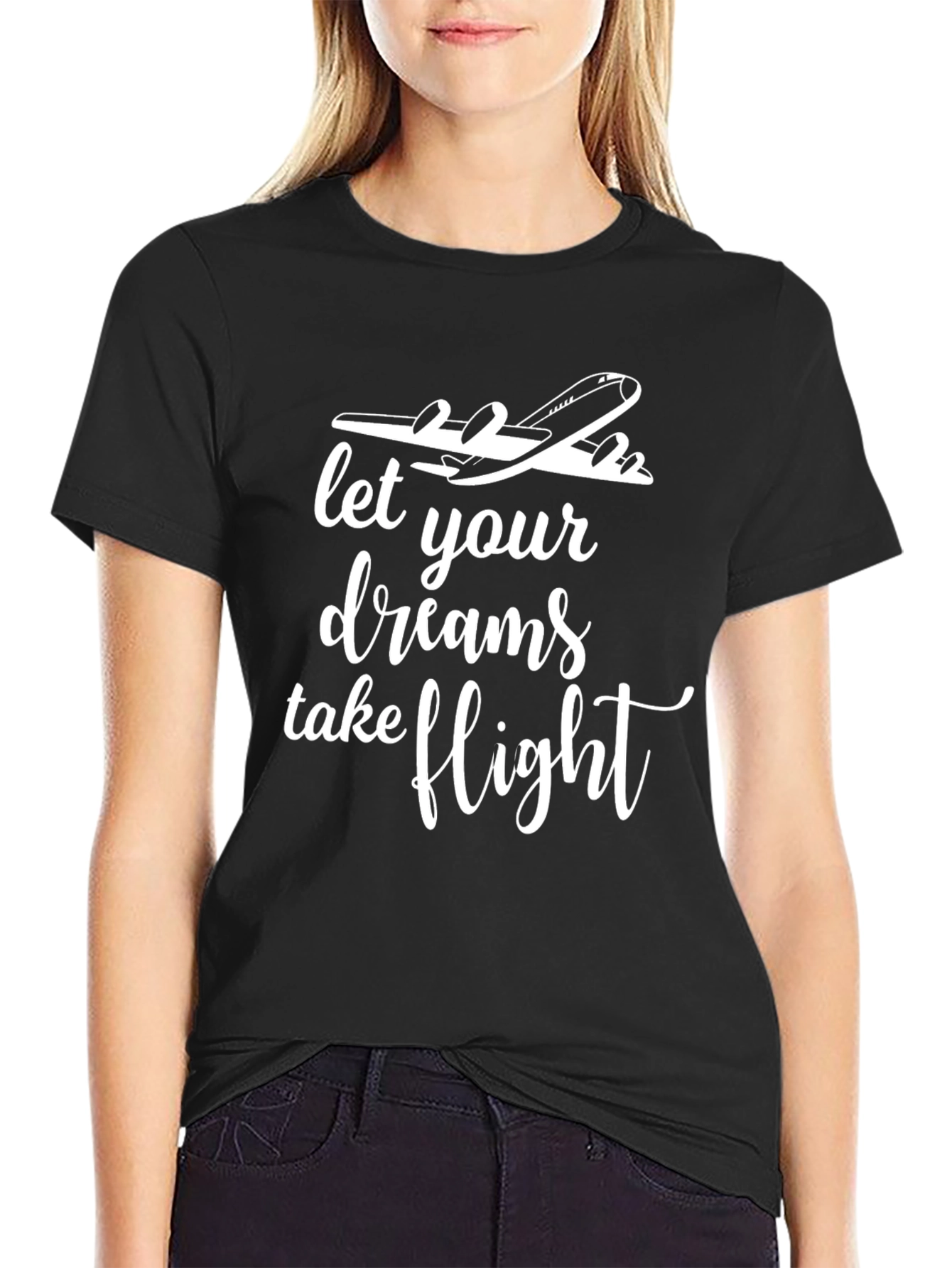 Let Your Dreams Take Flight Airplane T-Shirt