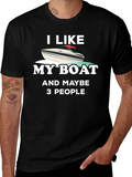 I Like My Boat Funny Boating T-Shirt