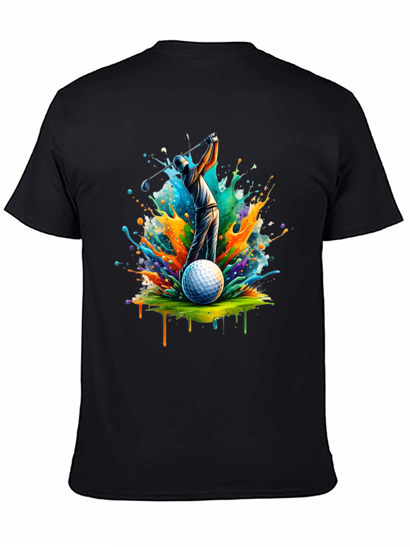 Colorful Golf Swing T-Shirt
