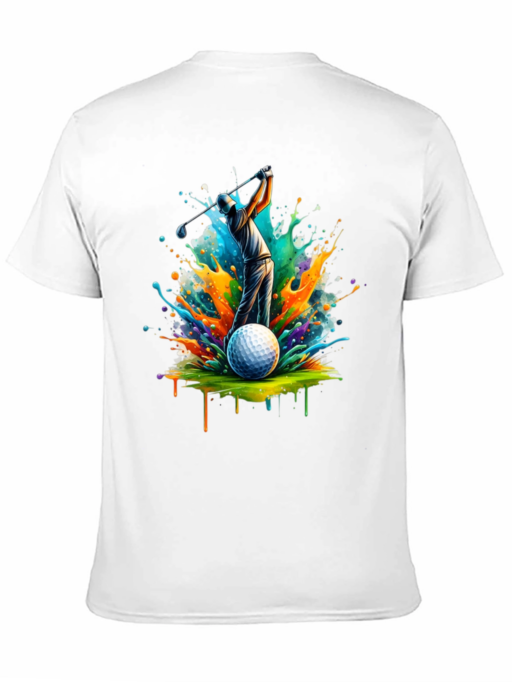 Colorful Golf Swing T-Shirt