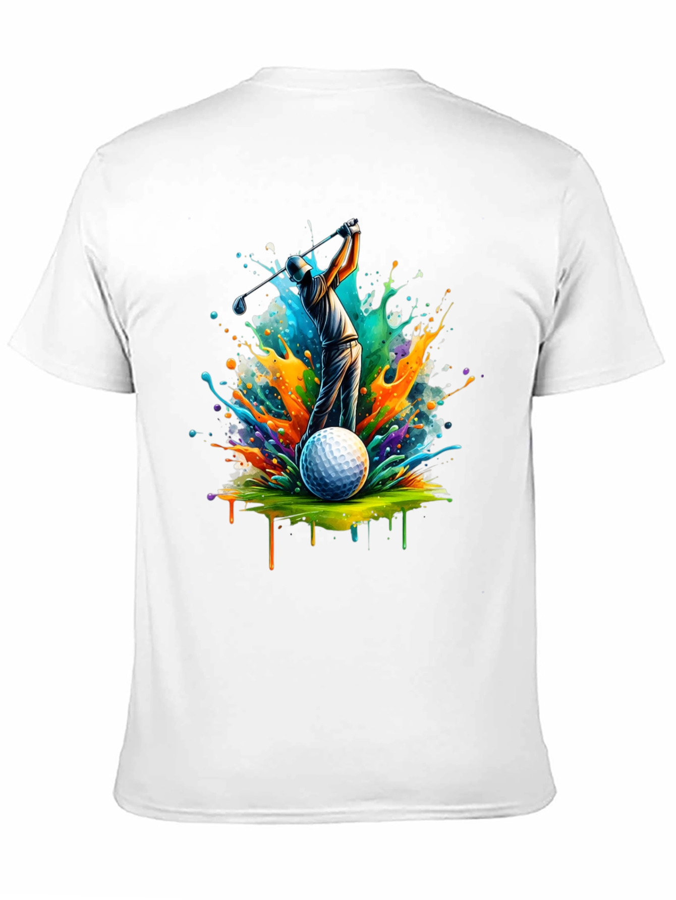Colorful Golf Swing T-Shirt