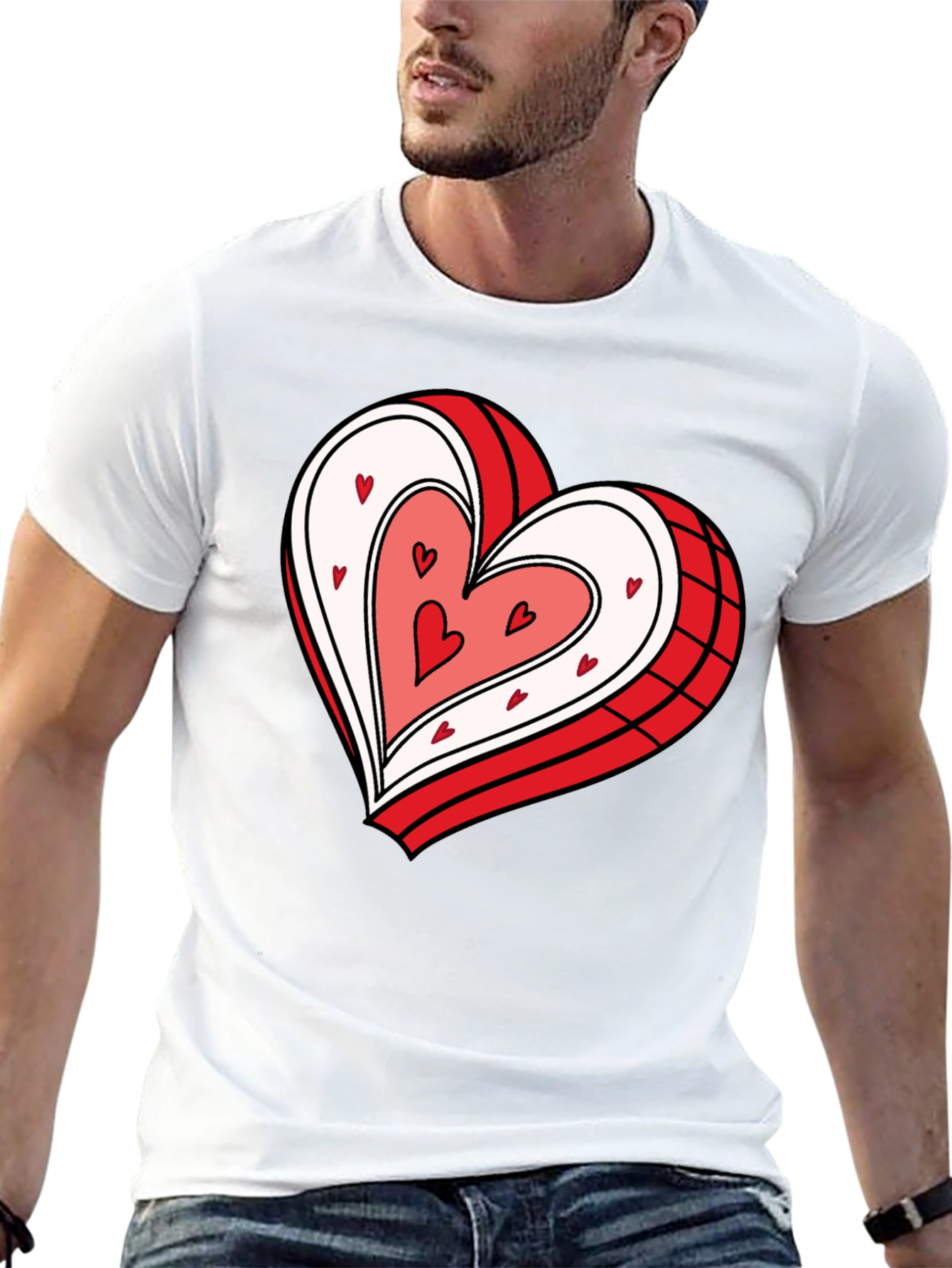 Heart Graphic Tee - Stylish & Comfy