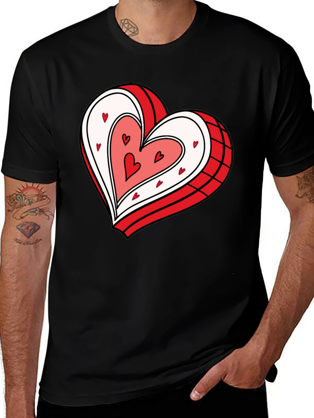 Heart Graphic Tee - Stylish & Comfy