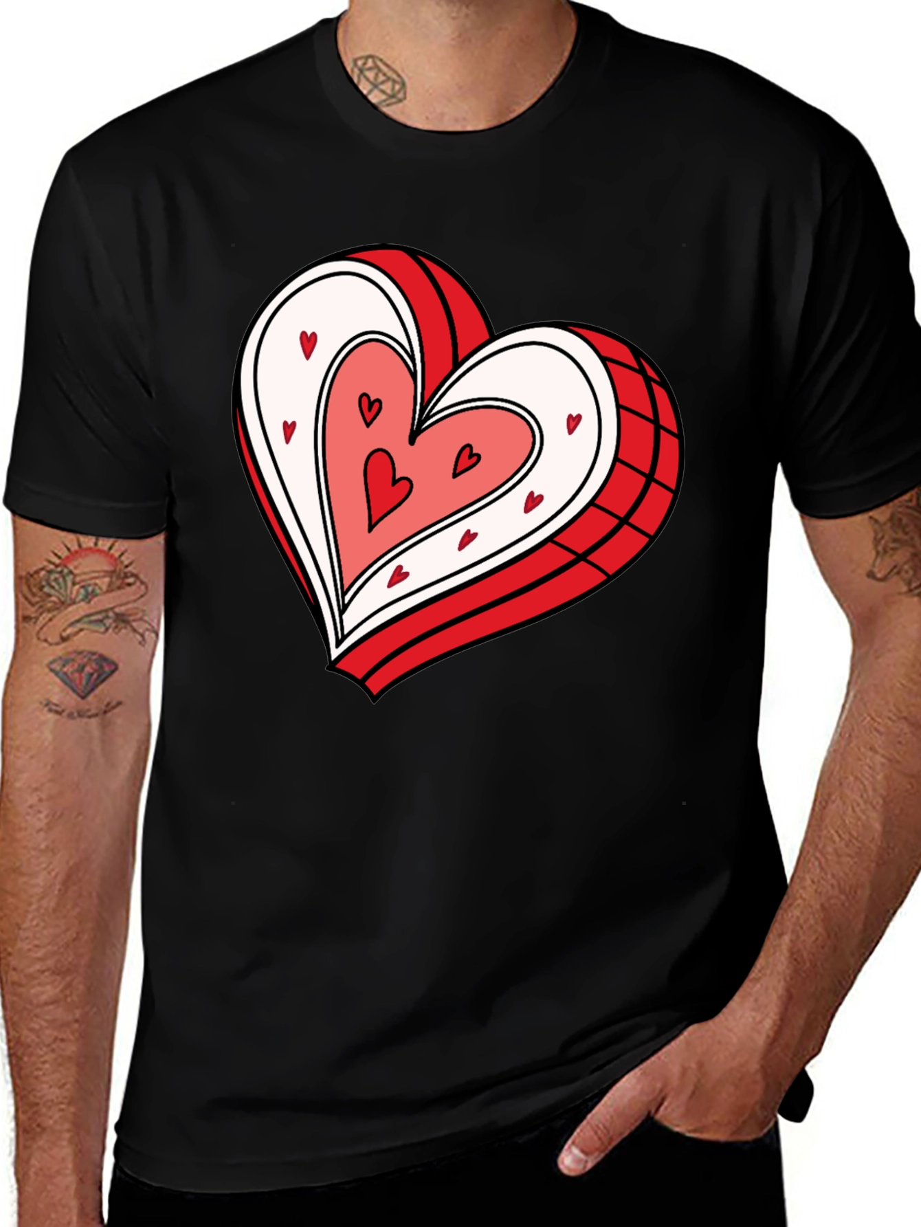 Heart Graphic Tee - Stylish & Comfy