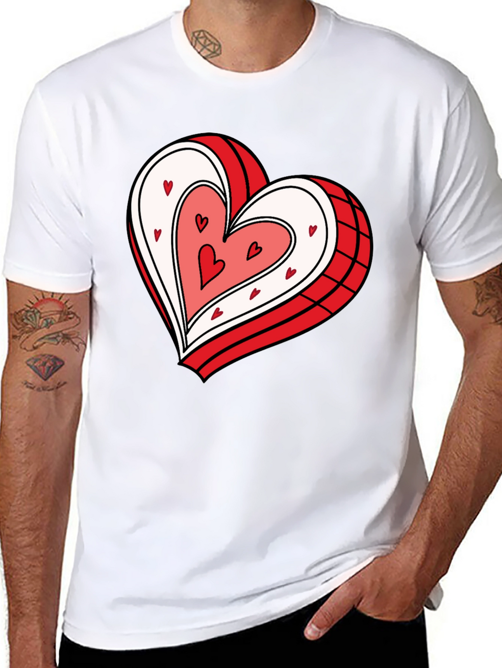 Heart Graphic Tee - Stylish & Comfy