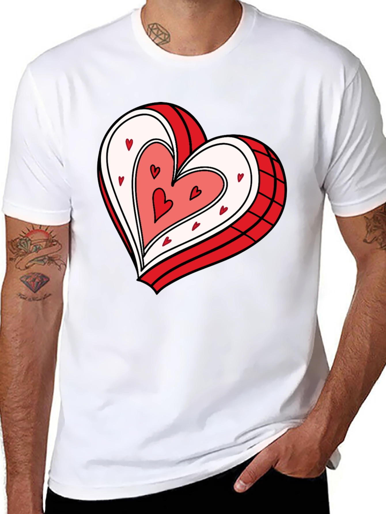 Heart Graphic Tee - Stylish & Comfy