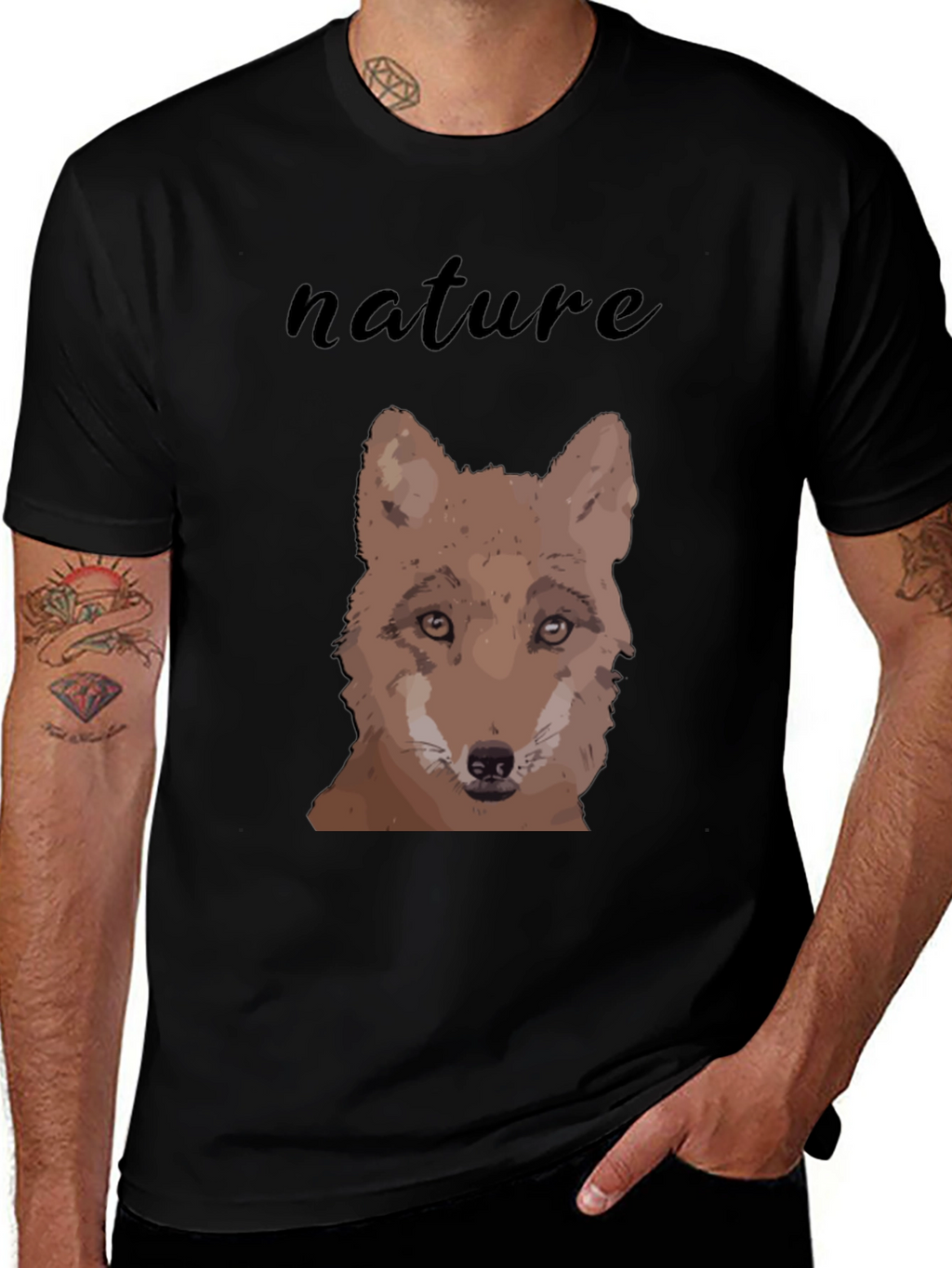 Nature Wolf Graphic Tee