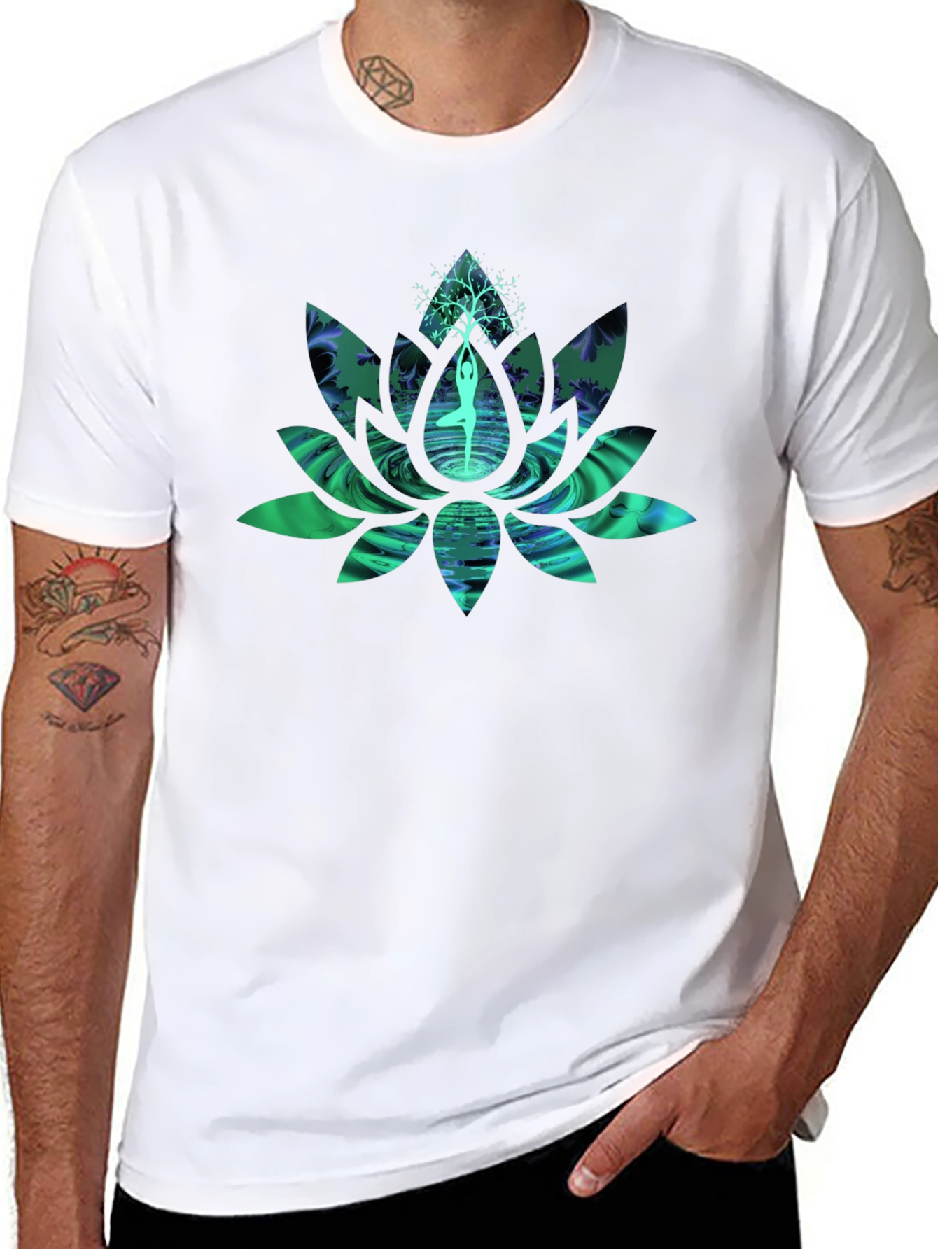 Yoga Lotus Tree T-Shirt