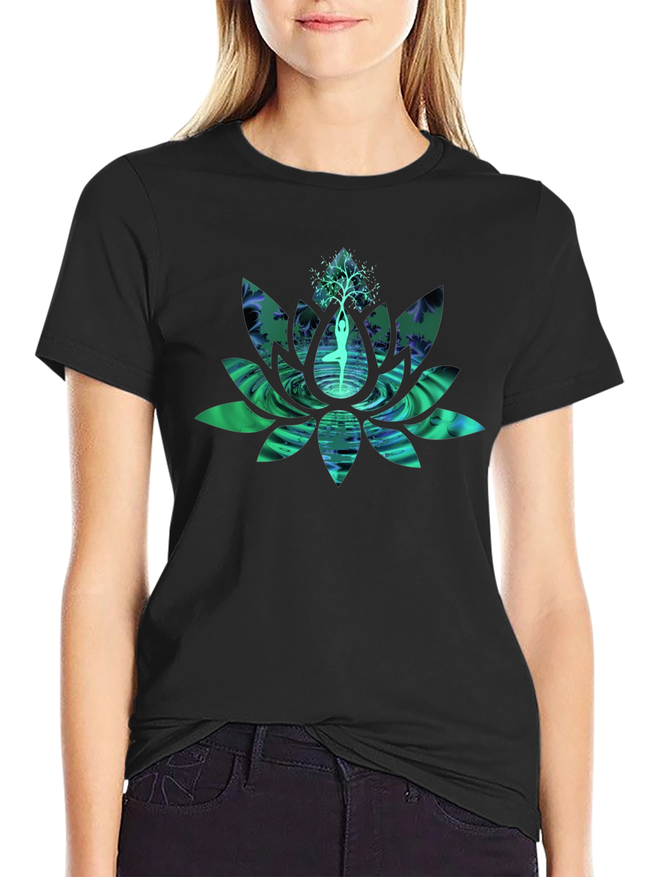 Yoga Lotus Tree T-Shirt