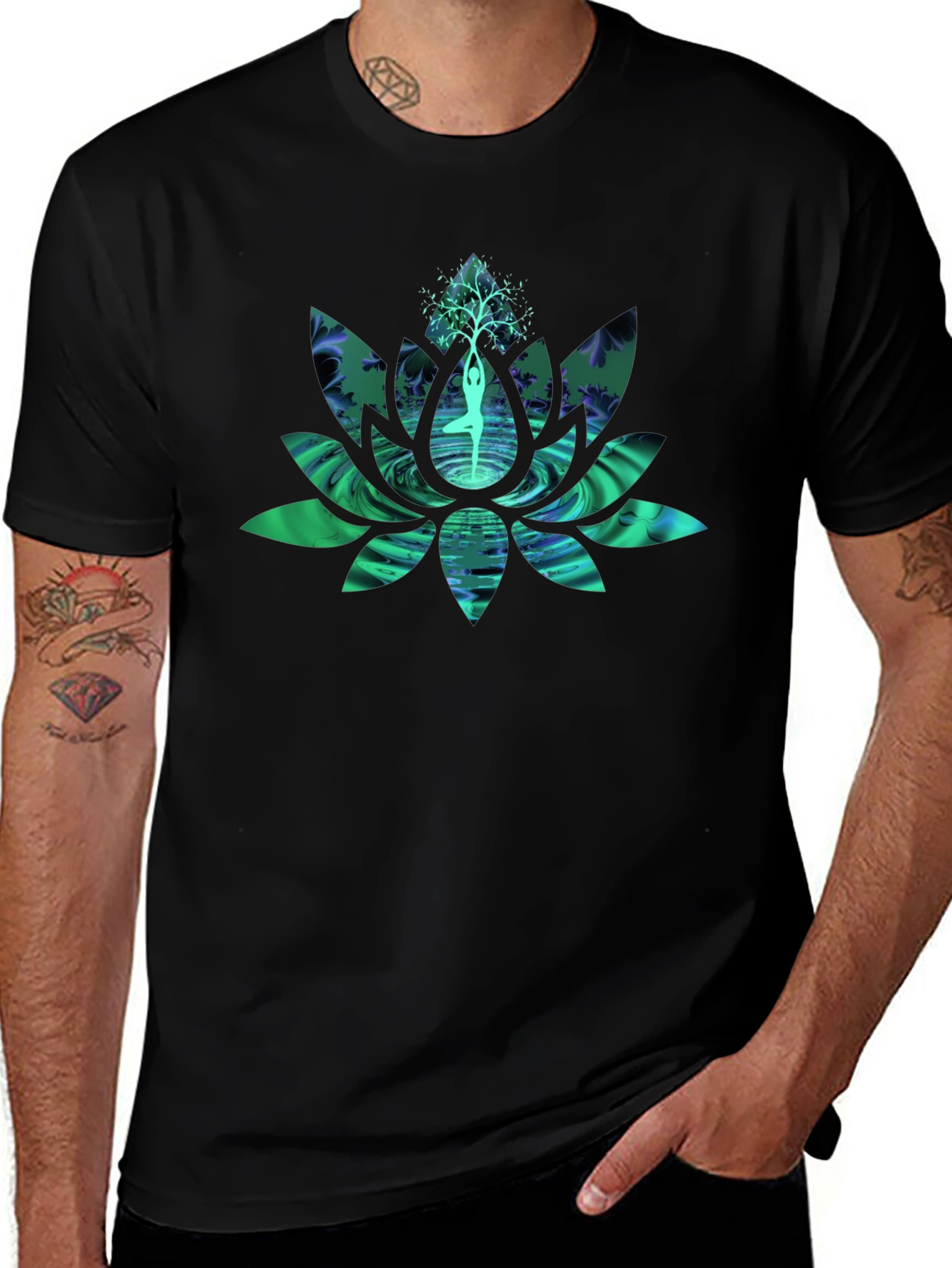 Yoga Lotus Tree T-Shirt