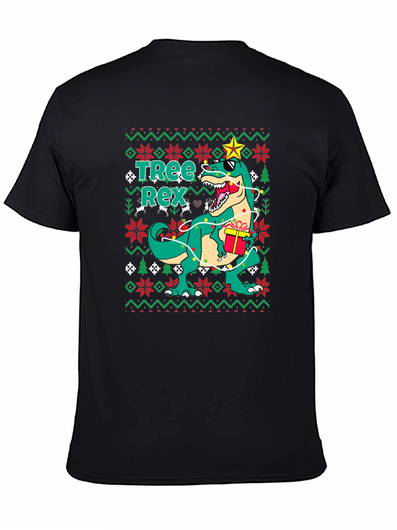 Tree Rex Ugly Christmas Sweater T-Shirt