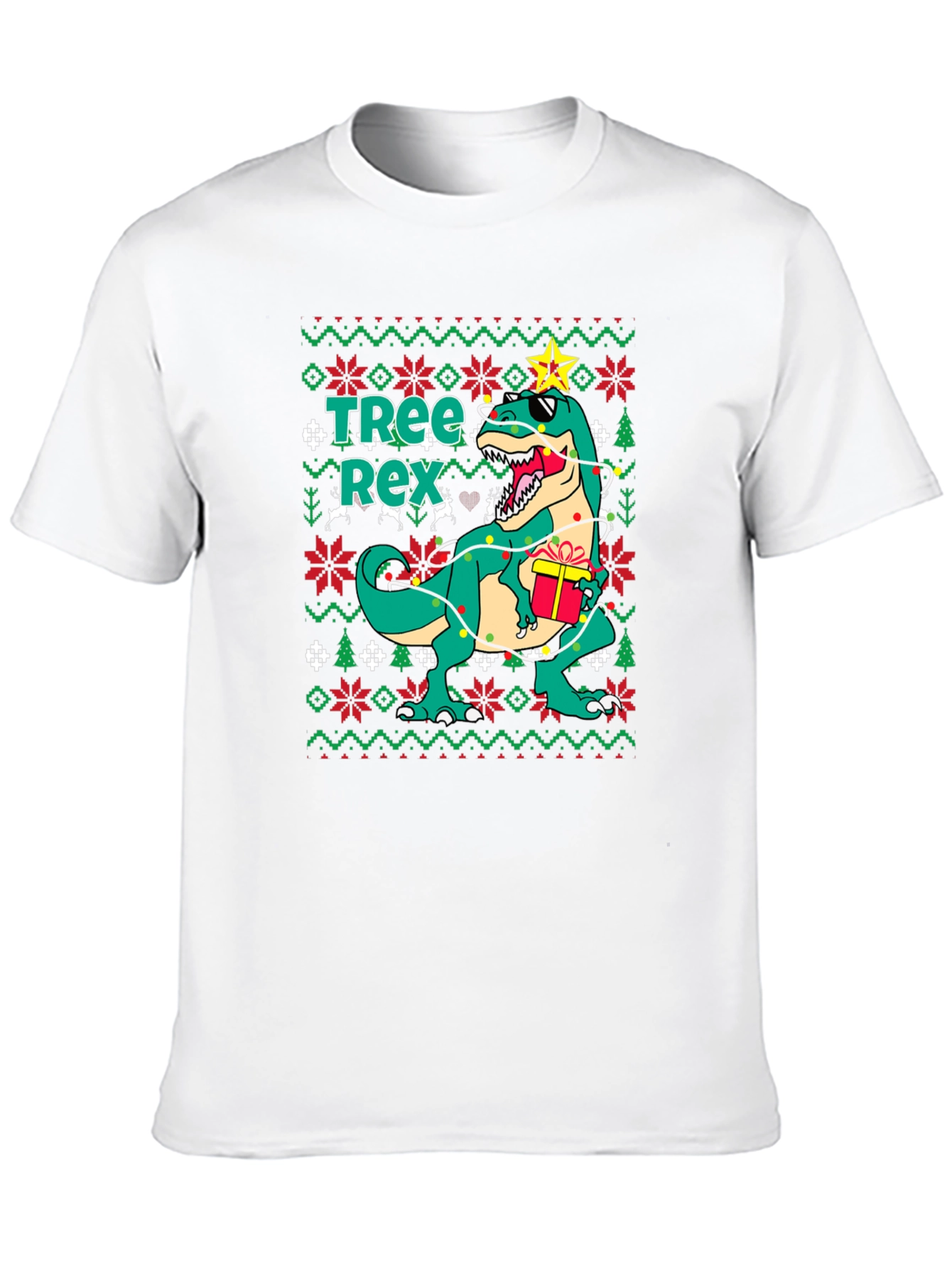 Tree Rex Ugly Christmas Sweater T-Shirt
