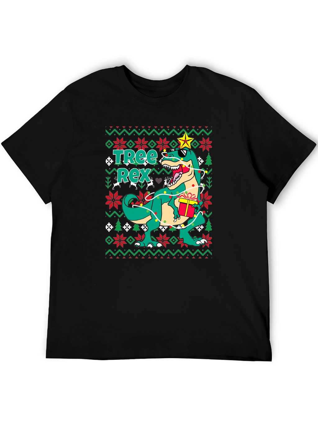 Tree Rex Ugly Christmas Sweater T-Shirt