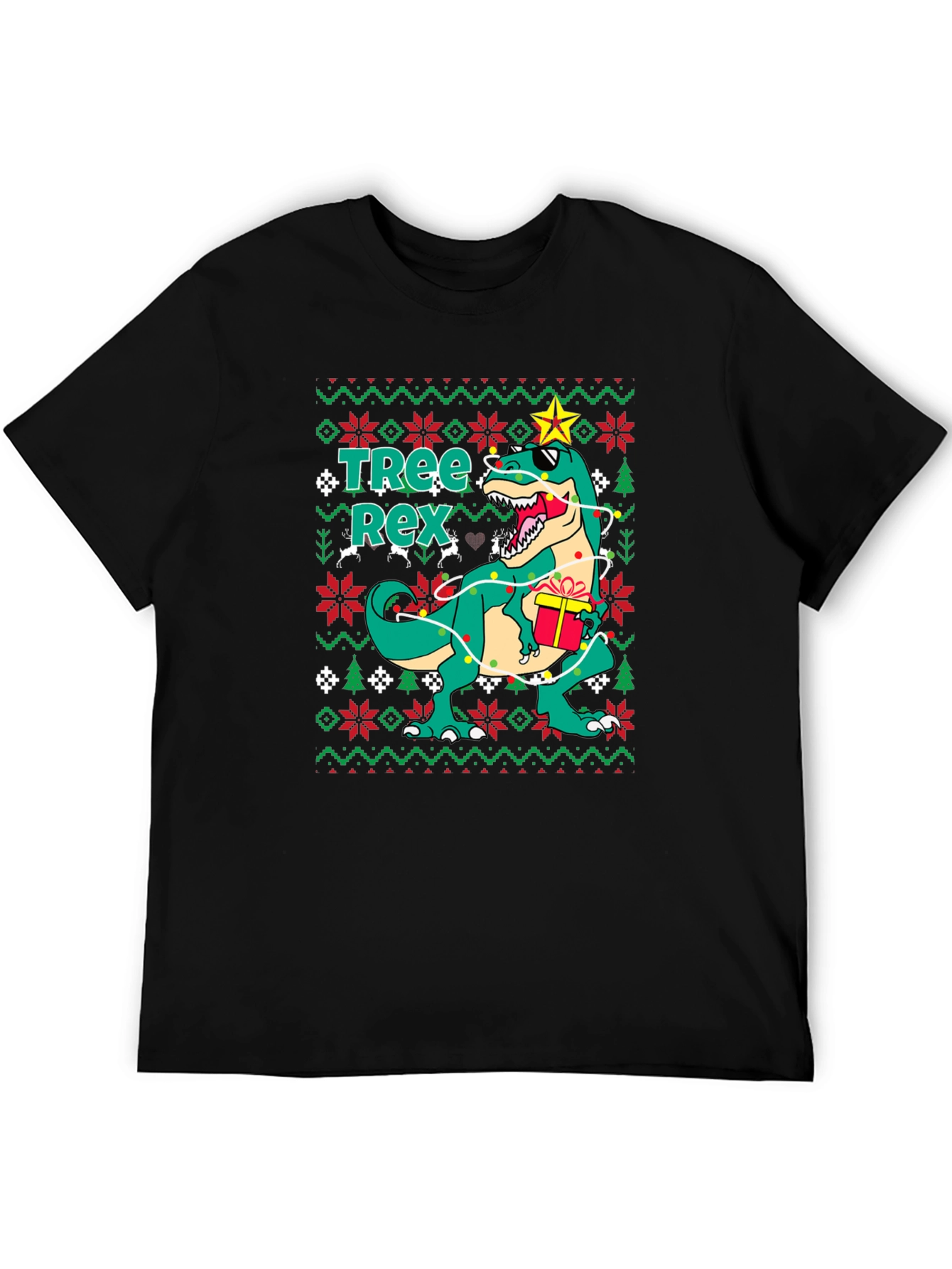 Tree Rex Ugly Christmas Sweater T-Shirt