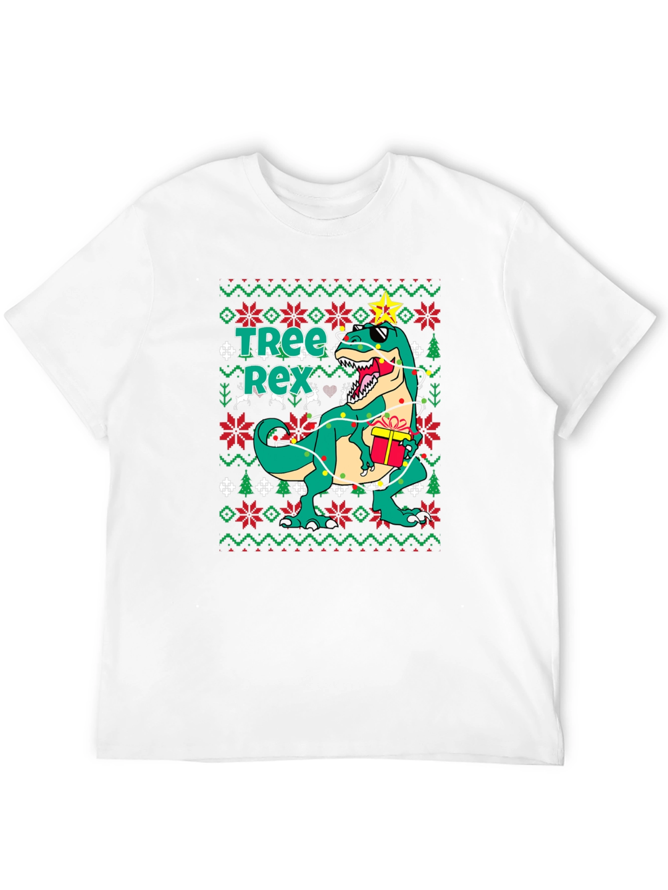 Tree Rex Ugly Christmas Sweater T-Shirt