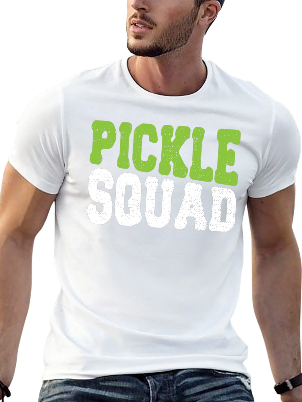 Pickle Squad Graphic Tee - Black Crew Neck T-Shirt