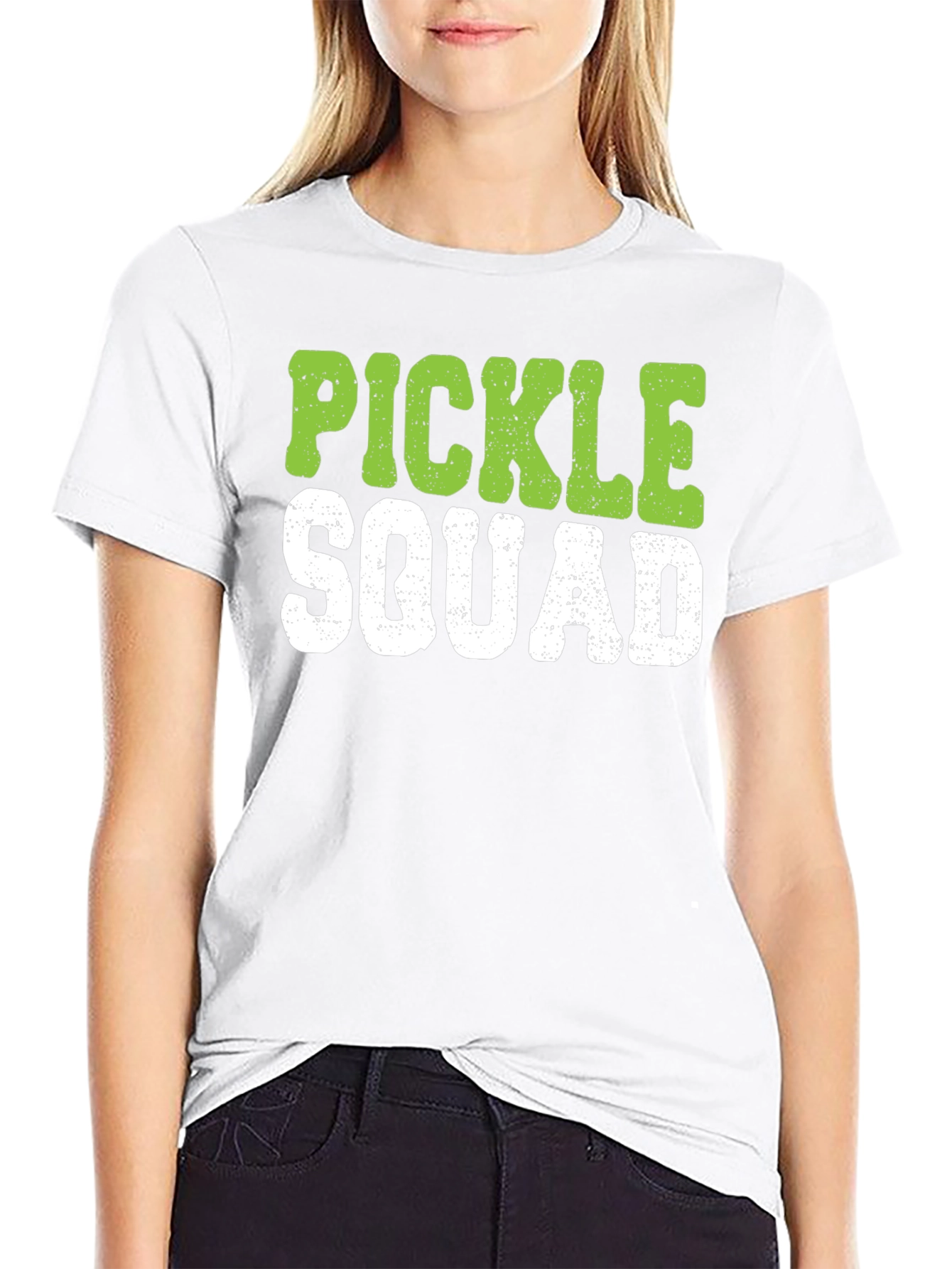 Pickle Squad Graphic Tee - Black Crew Neck T-Shirt