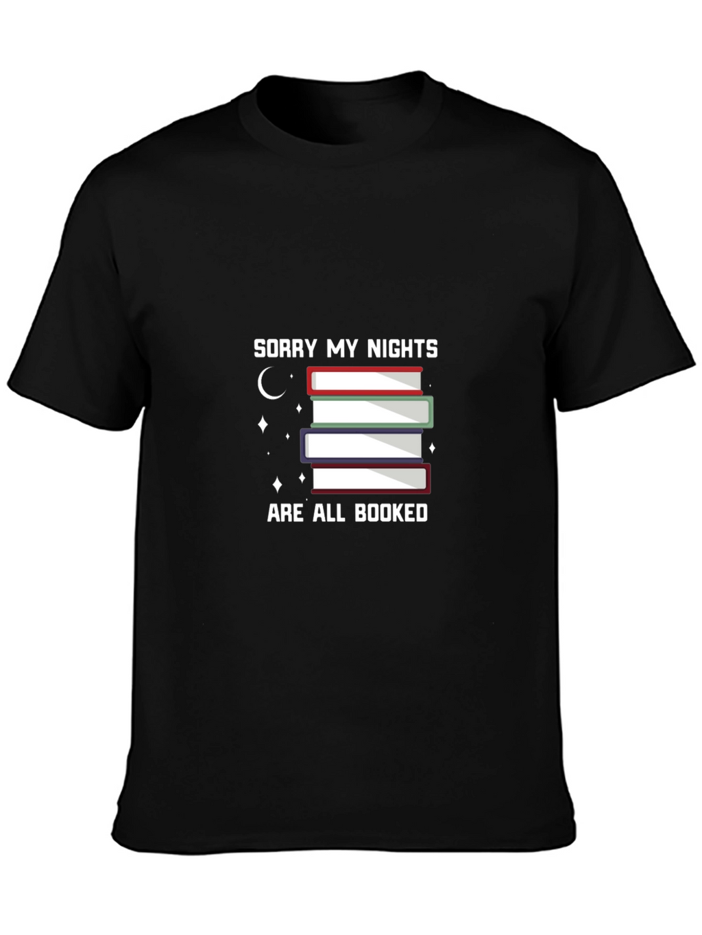 Booked Nights Graphic T-Shirt - Book Lovers Tee