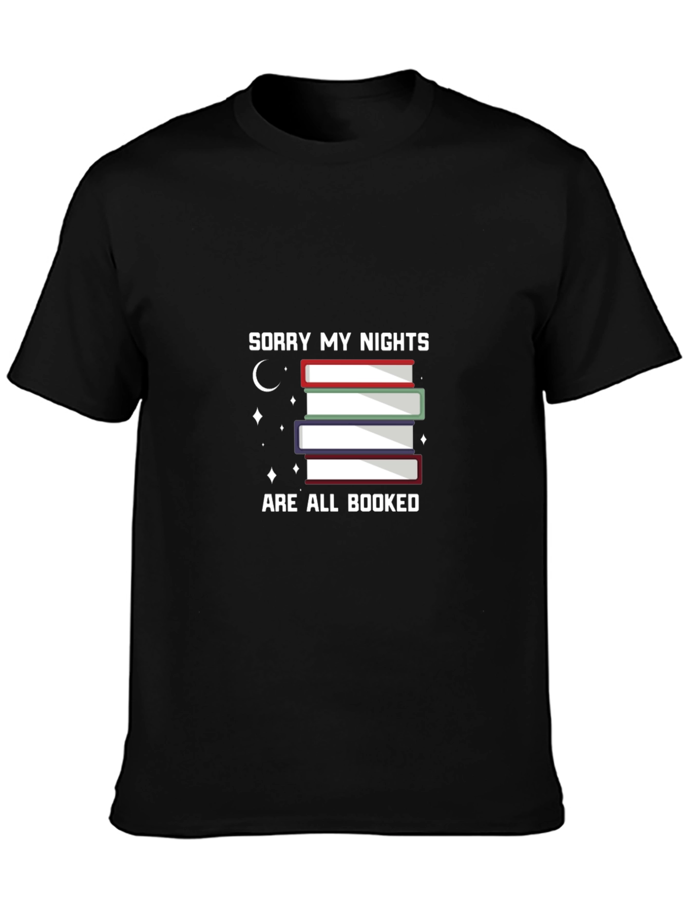 Booked Nights Graphic T-Shirt - Book Lovers Tee