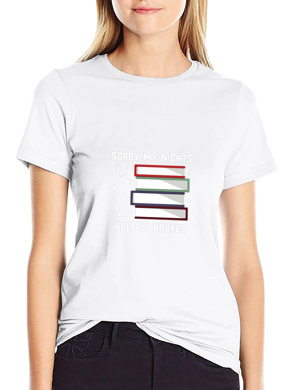 Booked Nights Graphic T-Shirt - Book Lovers Tee
