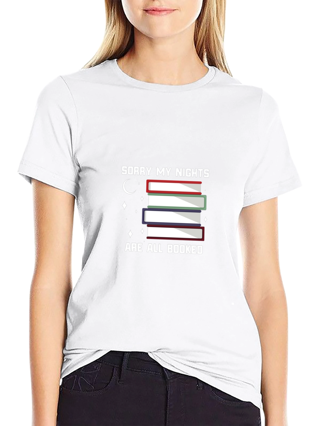 Booked Nights Graphic T-Shirt - Book Lovers Tee