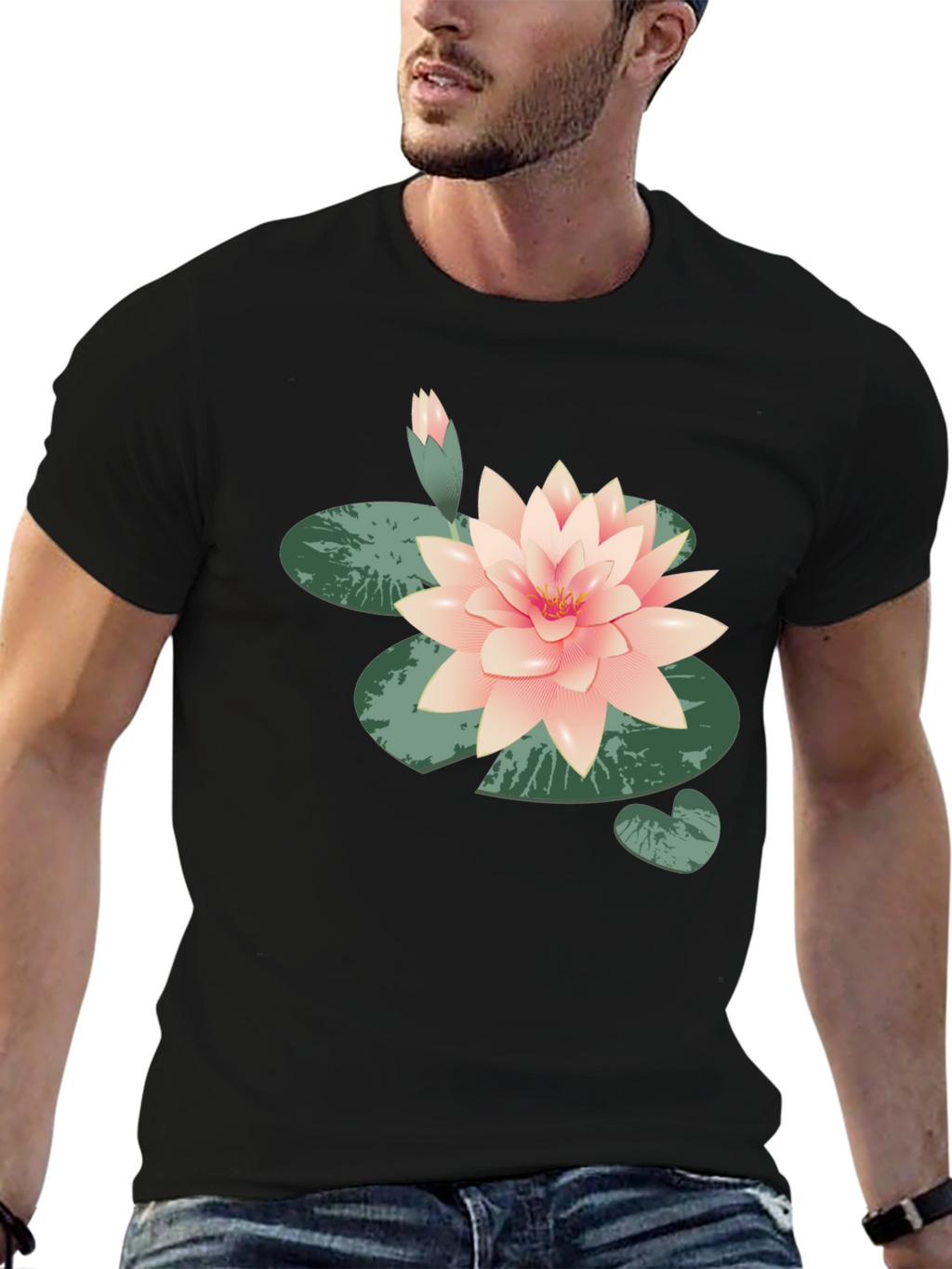 Lotus Flower Graphic T-Shirt