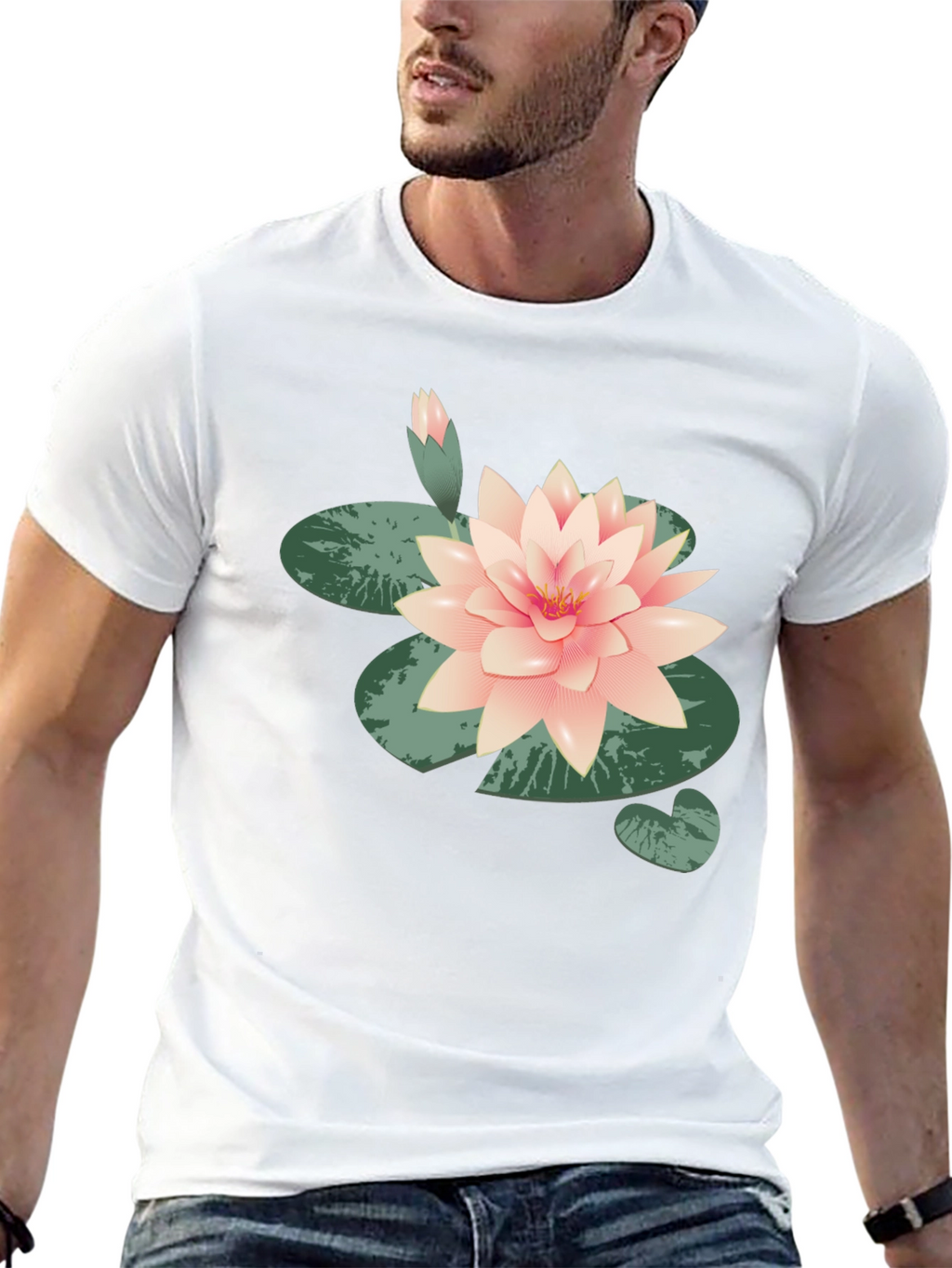Lotus Flower Graphic T-Shirt