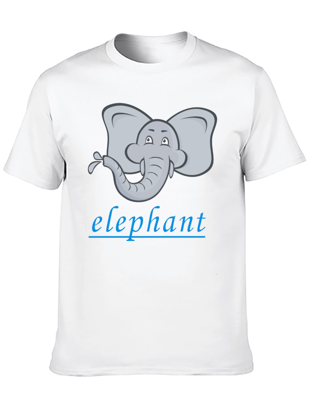 Elephant Cartoon Graphic Tee - Unisex