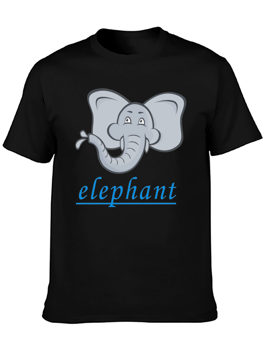 Elephant Cartoon Graphic Tee - Unisex