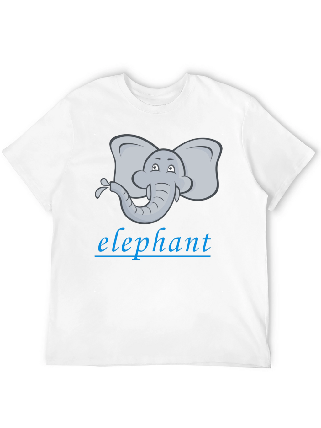 Elephant Cartoon Graphic Tee - Unisex