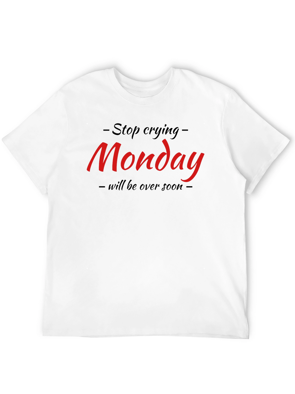 Funny Monday Graphic Black T-Shirt