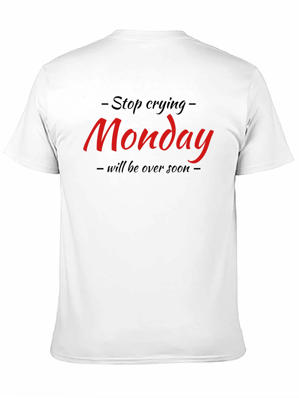 Funny Monday Graphic Black T-Shirt
