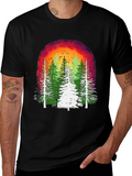 Nature Sunset Forest Graphic Tee